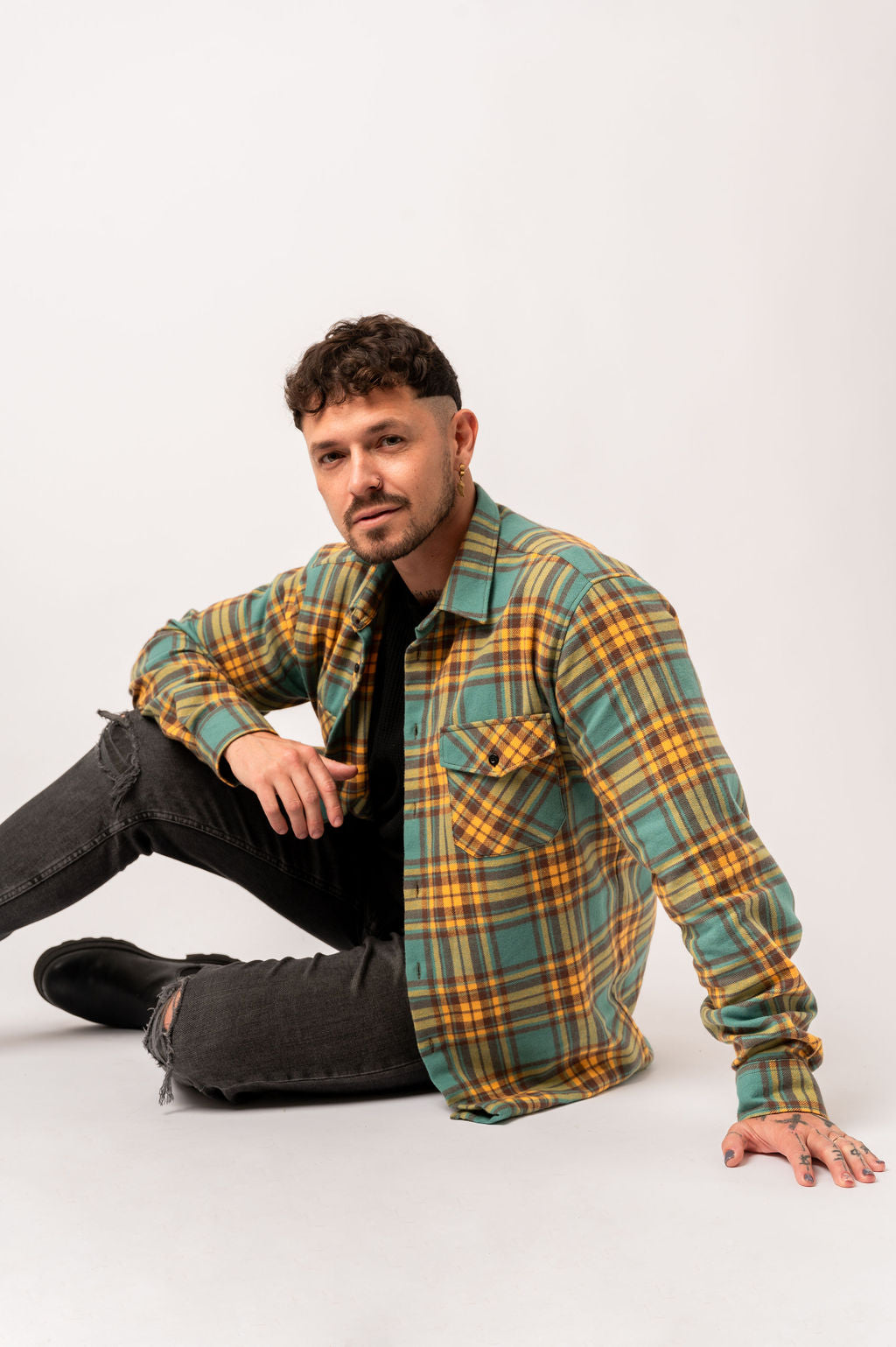 Herren-Flanellhemd Aurora