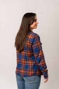 Damen-Flanellhemd Ocean Ember