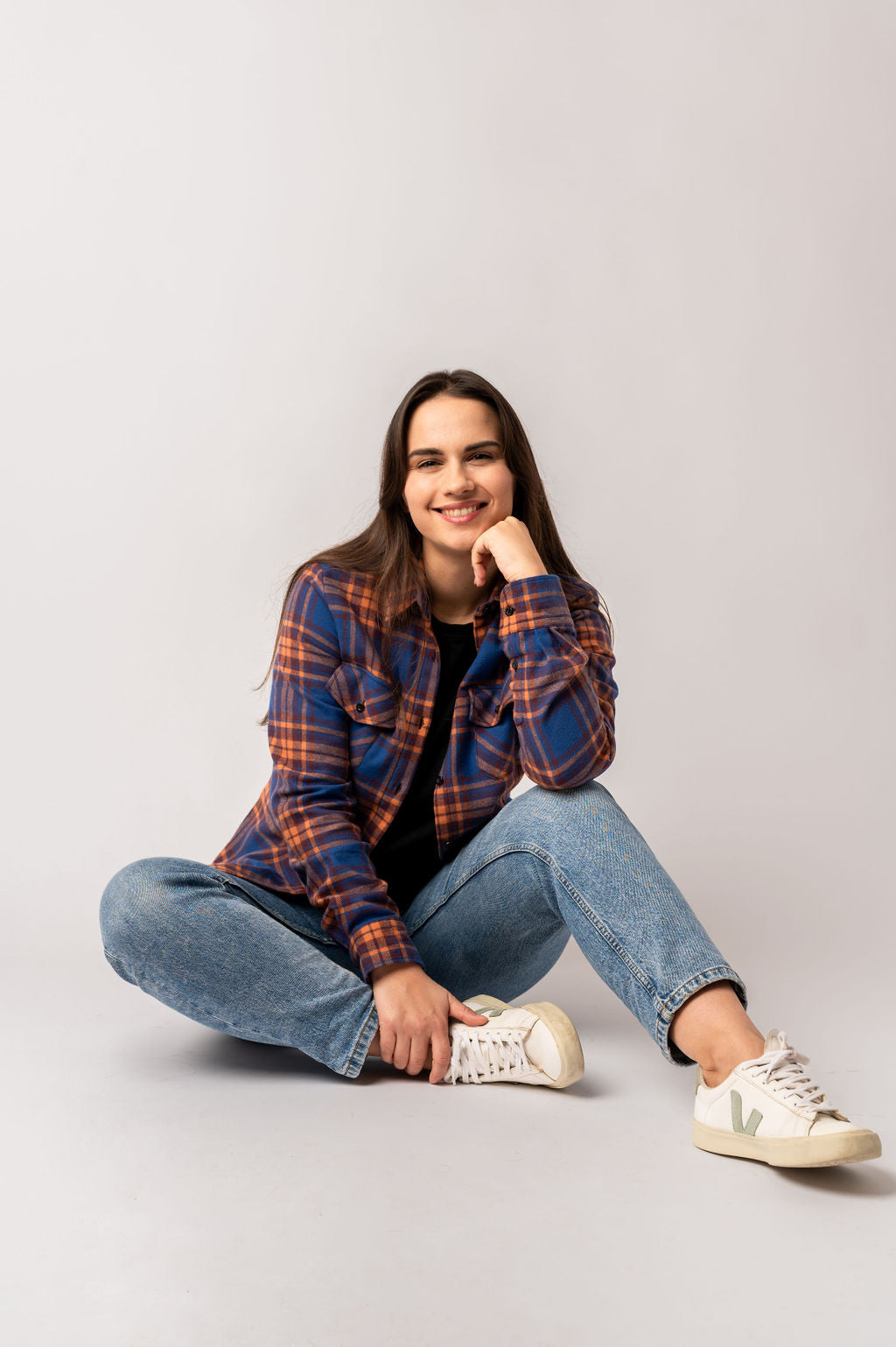 Damen-Flanellhemd Ocean Ember