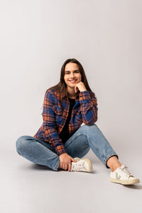 Damen-Flanellhemd Ocean Ember