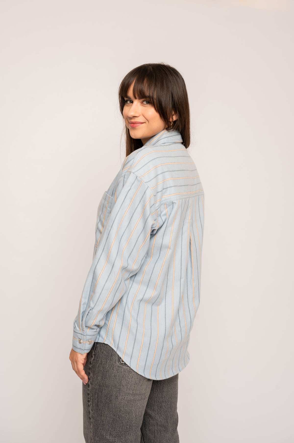 Damen-Sommerhemd Azurblau