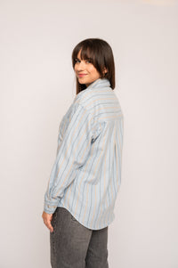 Damen-Sommerhemd Azurblau