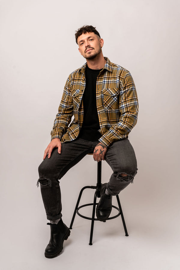 Herren-Flanellhemd „Moss“