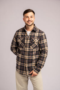 Flanellhemd Sand