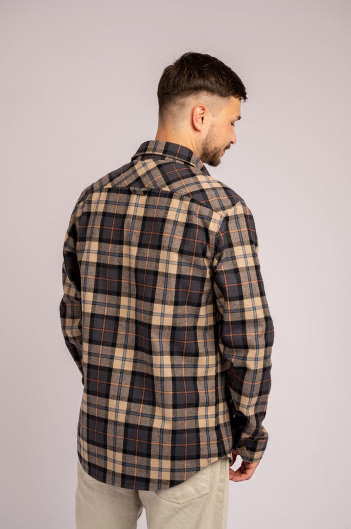 Flanellhemd Sand