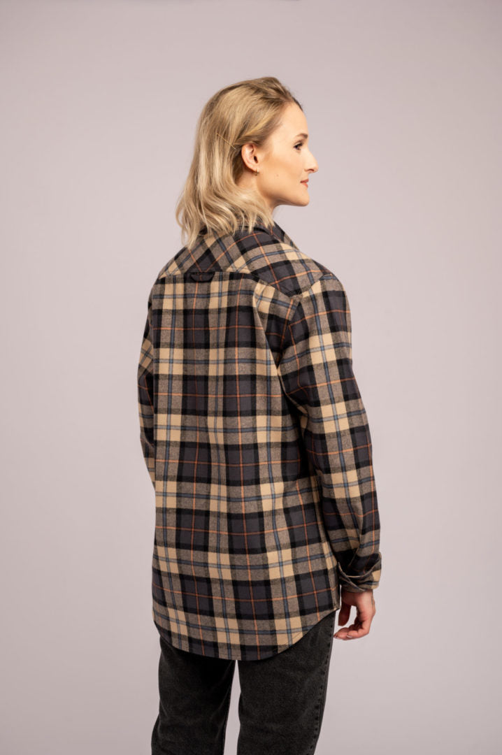Flanellhemd Sand